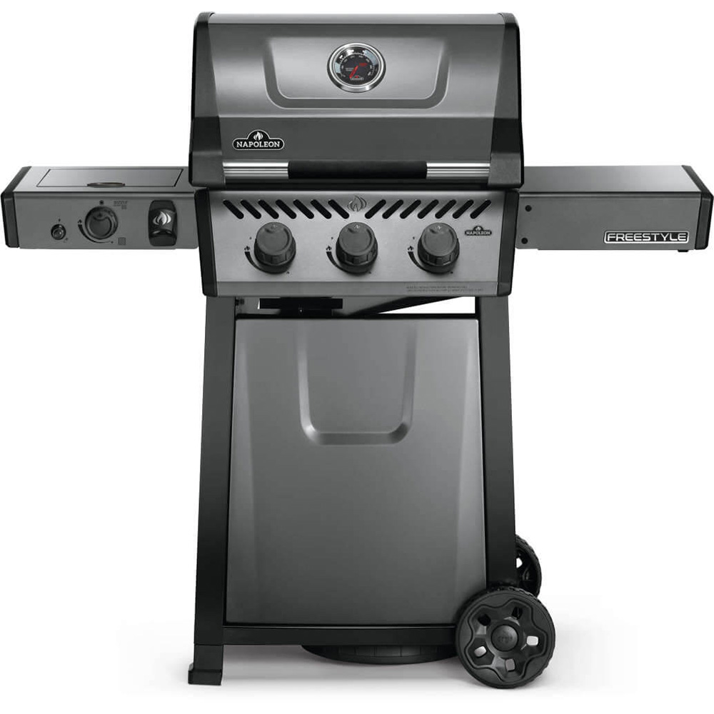Gassgrill Napoleon Freestyle 365, 3 brennere, Sizzle Zone, grå
