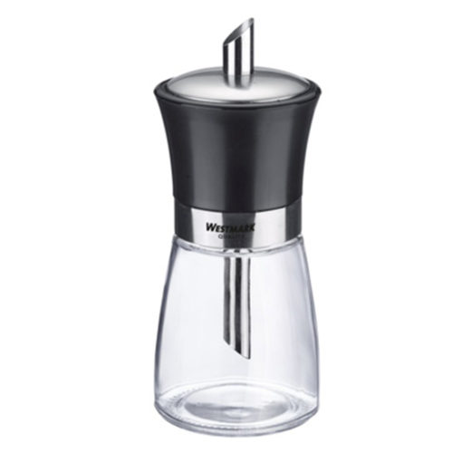 Sukkerstrøer Westmark 190 ml sort/klart glass