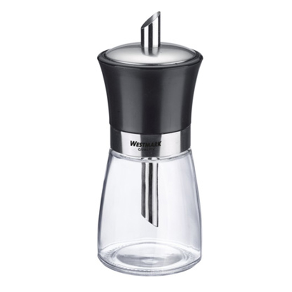 Sukkerstrøer Westmark 190 ml sort/klart glass
