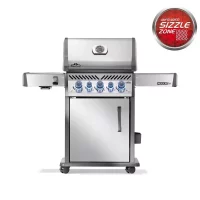 Gassgrill Napoleon Rogue Pro S 425, Sizzle Zone, Bakbrenner,rustfritt stål  inkl rotisserie 69999
