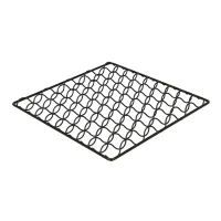 Kjeleunderlag Metaltex  metall sort 18 x 18 cm