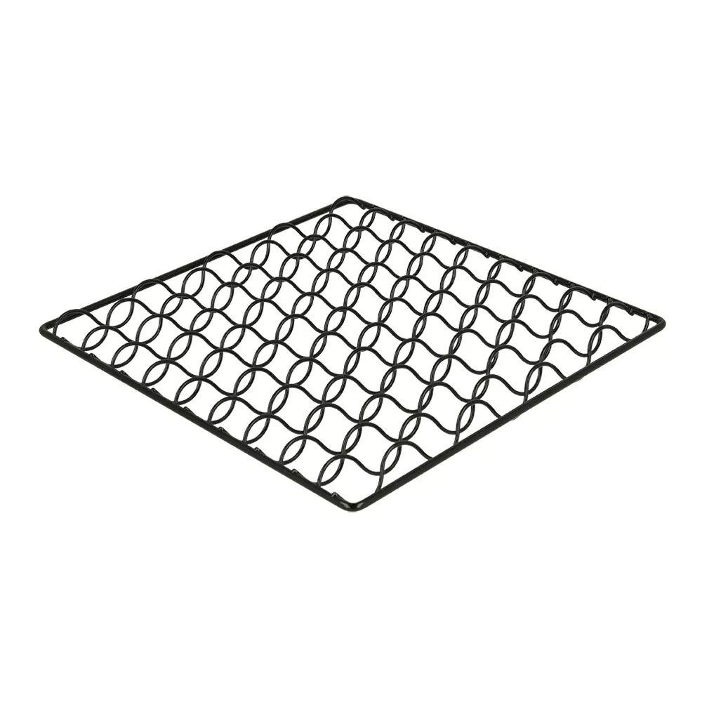 Kjeleunderlag Metaltex metall sort 18 x 18 cm