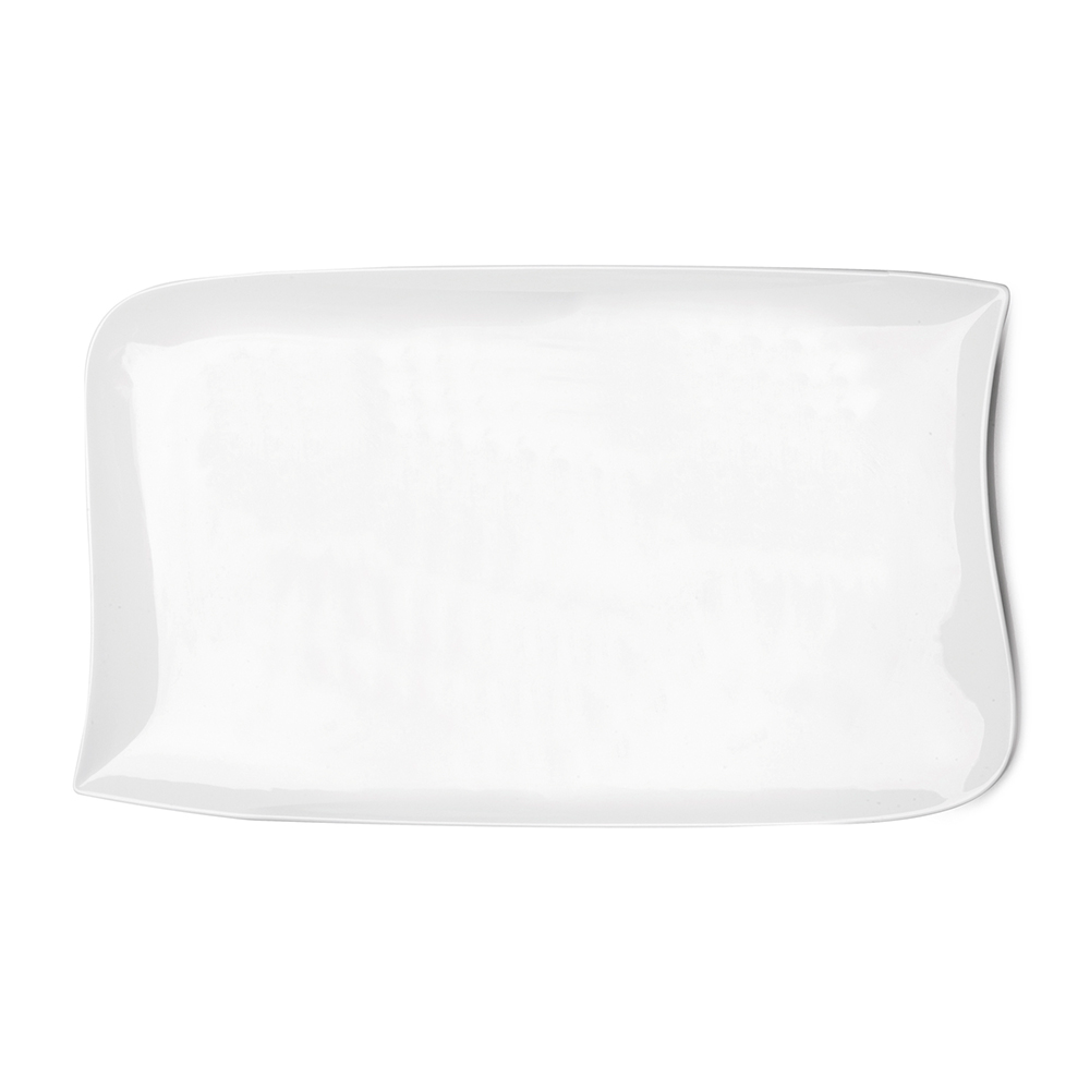 Tallerken Salto 33x21cm hvit porsenlen