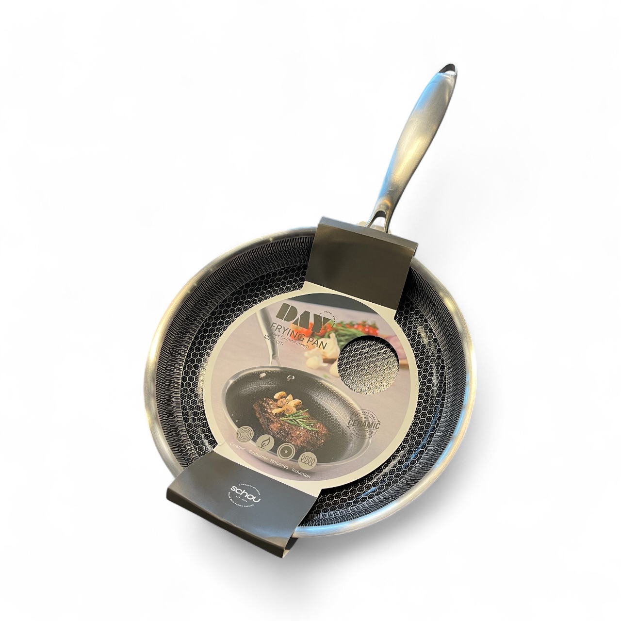 Stekepanne Day 24 cm stål, aluminium, keramisk belegg