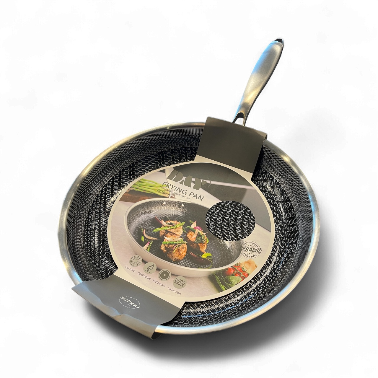 Stekepanne Day 28 cm stål, aluminium, keramisk belegg