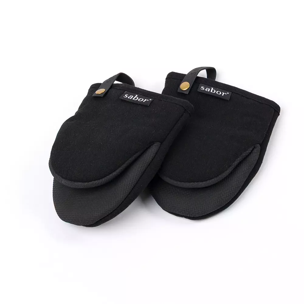 Grytehanske Sabor Home sett a 2 svart fiskebensmønster