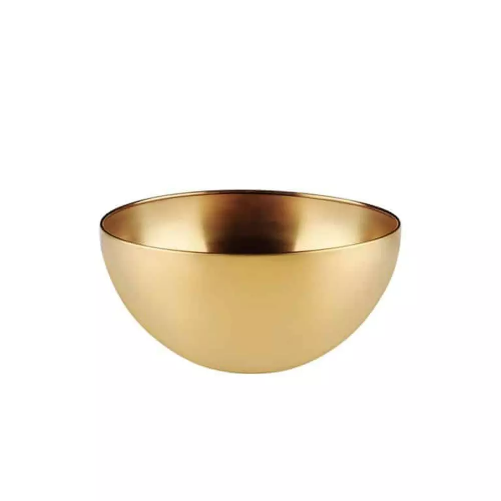 Serveringsbolle Maku 19 cm gullfarget stål