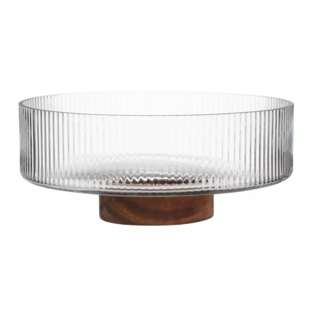 Bolle Maku med fot26 cm glass/akasietre