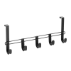 Knagg Metaltex Hook-Line Lava over dør 5 sort 38 cm
