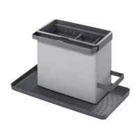 Kjøkkenorganisator Metaltex Tidytex med drenering sort 24x13x14 cm