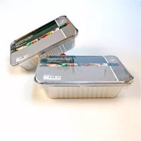 Aluminiumsform Nba 3 stk 1,0 liter med lokk 22x15,8x5,4 cm