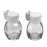 Salt- og peppersett Metaltex m/lokk 40 ml