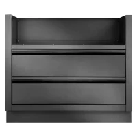 Innbyggingsmodul Napoleon OASIS™ med 2 skuffer til 38" innbyggingsgrill, matt svart
