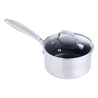 Kjele Day Satin med lokk 1,6 liter 16 cm stål, aluminium, keramisk belegg