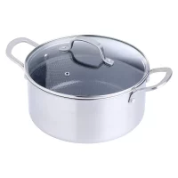 Kjele Day Satin med lokk 4,9 liter 24 cm stål, aluminium, keramisk belegg