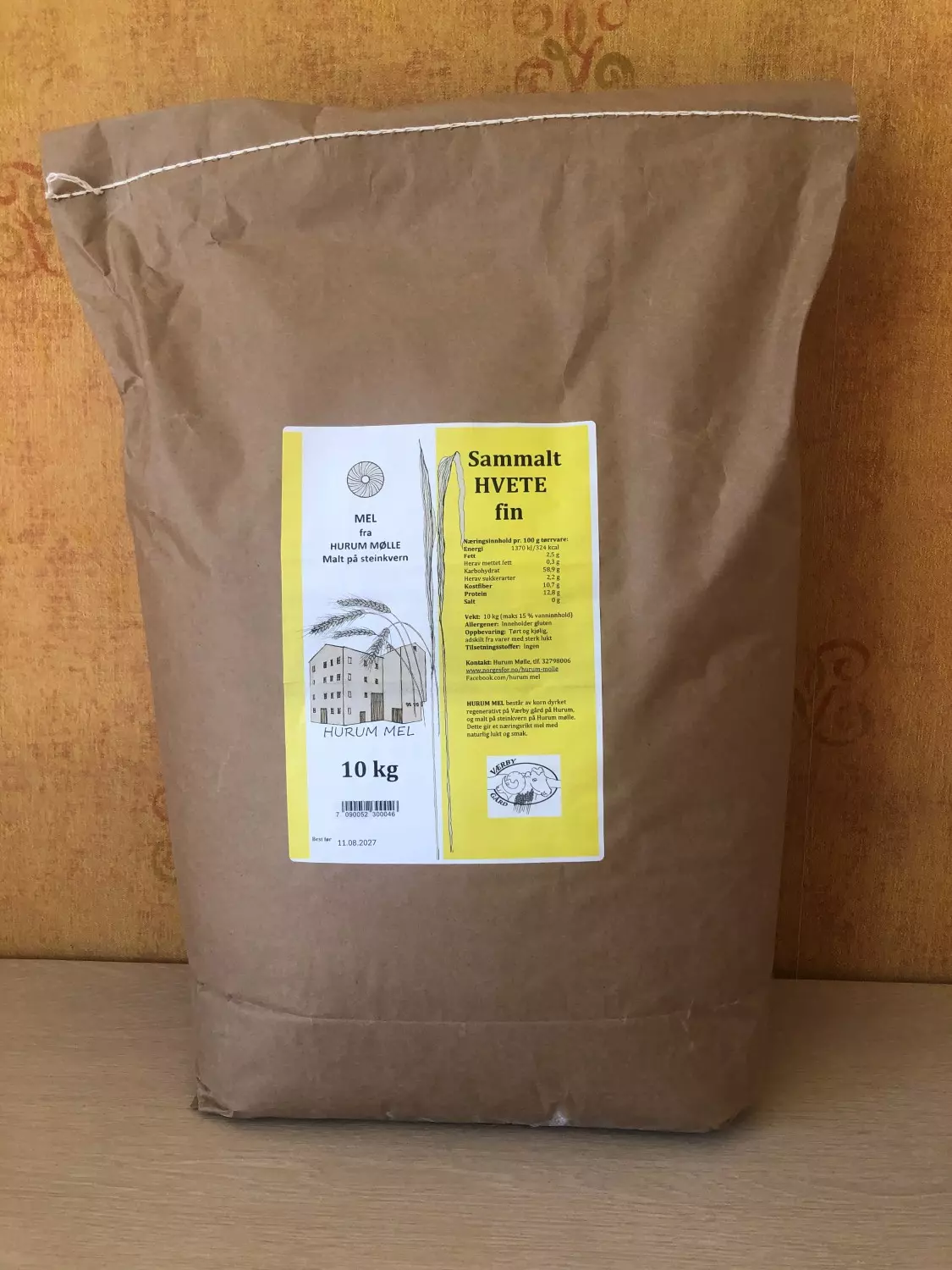 HURUM MEL 10 kg sammalt hvete fin