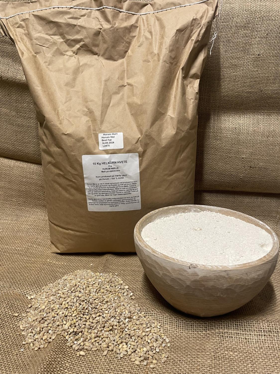 HURUM MEL 10 kg helkorn Hvete