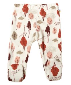 Joha Prematur Leggings m/fot, Trees Rød