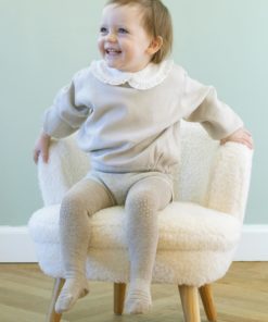 GoBabyGo, Strømpebukse Ull Antiskli, Sand (80/86)