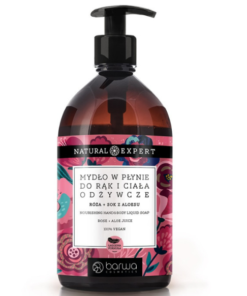Rose nærende flytende såpe Natural Expert 500 ml