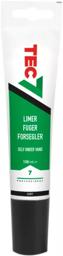 Tec7 Lim og fugemasse 100 ml hvit