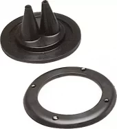 Kabelgjennomføring dobbel sort 78 mm