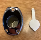 Flaggstangholder nedfellbar for 25mm syrefast