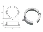 Mercruiser bravo one sinkring alu