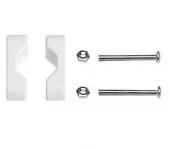 Universalfeste nylon 22/25 mm hvit