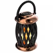 Ignis Flammelampe kobber/sort 120 leds