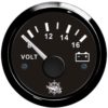 Voltmeter analog 8/16V, Sort