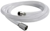 Dusjslange hvit PVC 2,5mtr. 1/2
