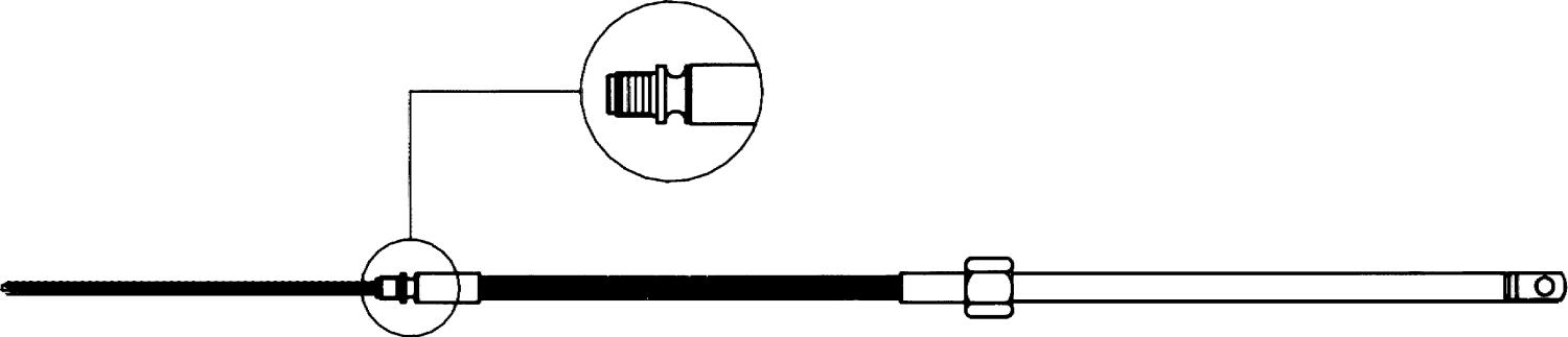 Styrekabel M58 10'