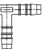 T-stykke plast Ø 16 mm