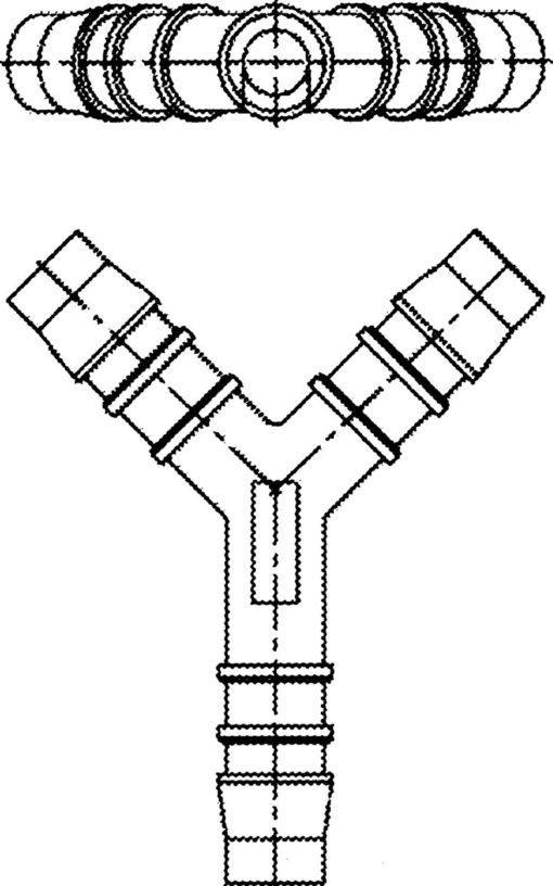 Y-stykke plast Ø 6 mm