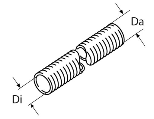 Varmluftslange APK sort 20 m, Ø 60 mm