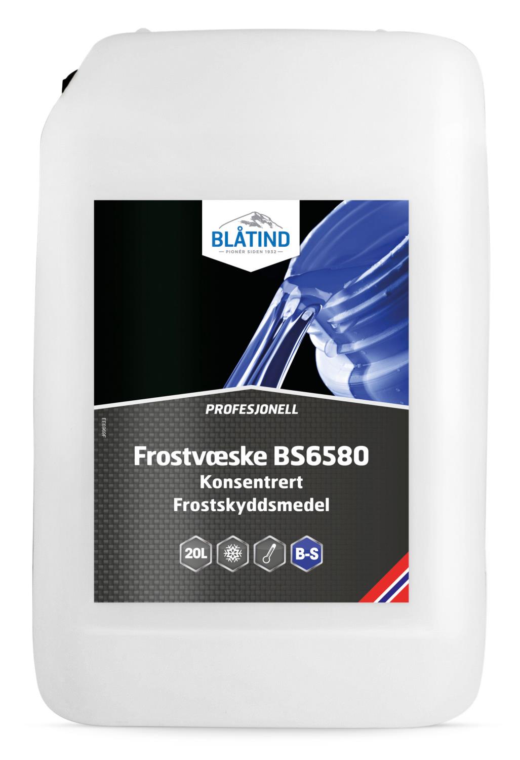 Blåtind Frostvæske kons BS6580 blå 20 l Profesjonell