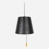 Lampe LED Harter hengelampe sort solcelle/usb.