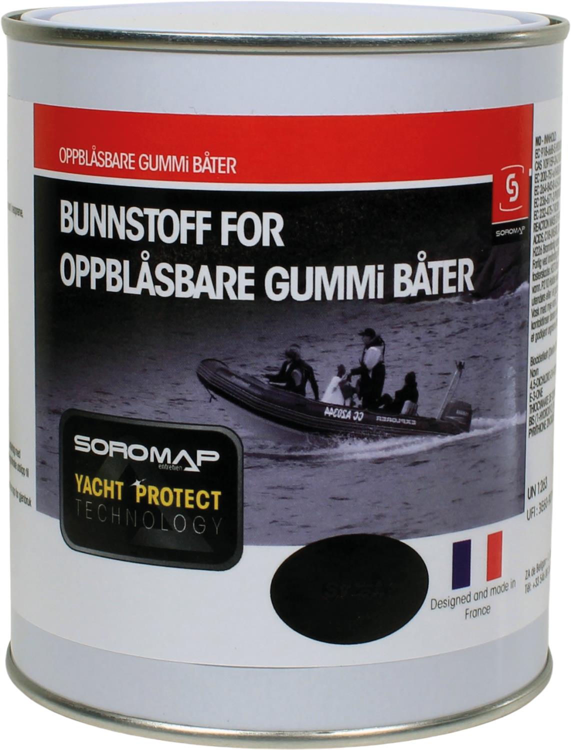 Soromap Bunnstoff Inflatable AF/Gummibåt grå 750ml