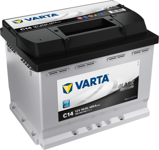 VARTA Black Dynamic Batteri 12V 56AH 480CCA (242x175x190/190mm) +høyre C14