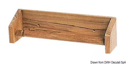 Teak tørkerull holder