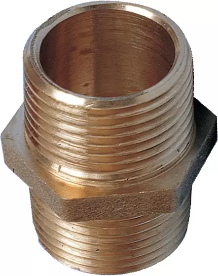 Ansatsnippel messing 1/2"