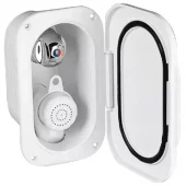 Dusjboks m/Hvitt lokk 3 meter slange Nuova Rade