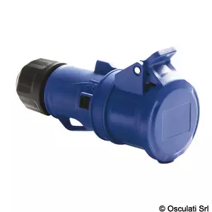 Landstrømskontakt CEE 16A hun Blå