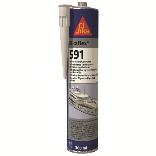 SIKA 591-Polymer Fuge/tettemasse SORT 300ml patron