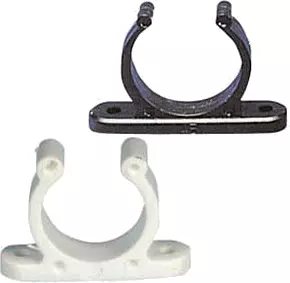 Nylon hakeklemme 25 mm hvit