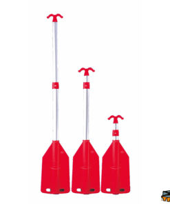Sammenleggbar padleåre med båtshake i enden Rød 55 cm /125 cm