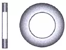 Skive A4 DIN 125, 5,3 mm, 20 stk