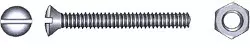 Maskinskrue m/mutter A4 DIN 964/934, 5 x 16 mm, 6 stk