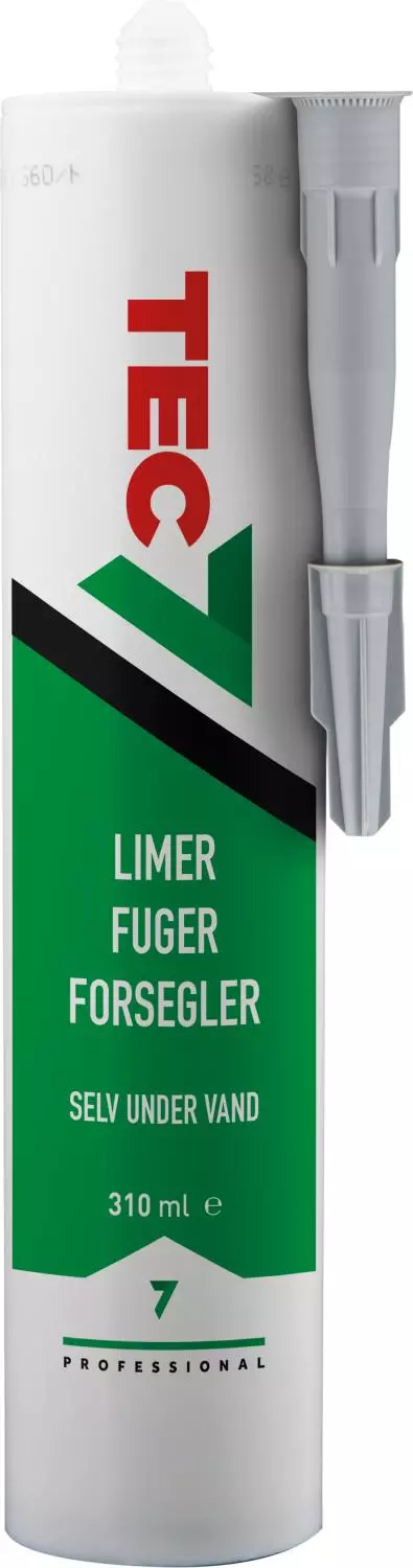 Tec7 Lim og fugemasse 310 ml hvit